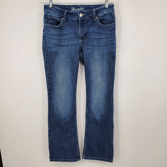 Wrangler Boot Cut Women's Denim Blue Boot Fit Jeans Size 11 x 32 - Picture 1 of 9